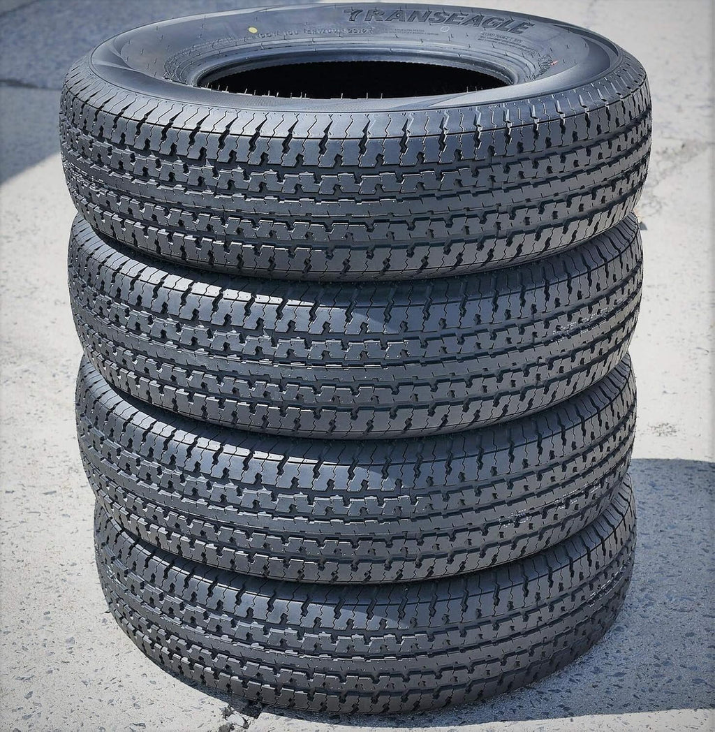 Set of 4 Trailer Radial Tires ST205/75R15 Load Range E 10-Ply BSW H43085