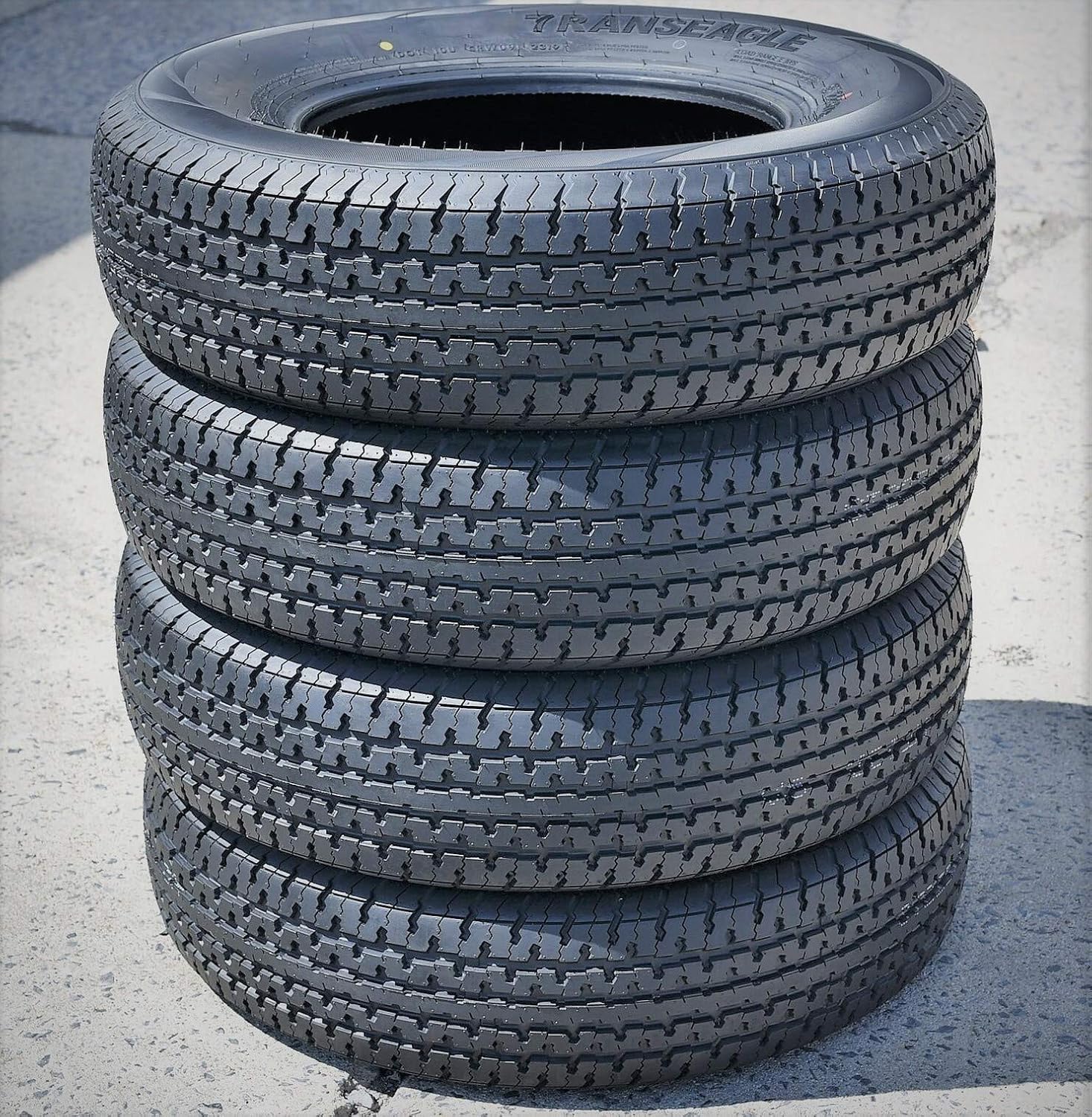 Set of 4 Trailer Radial Tires ST205/75R15 Load Range E 10-Ply BSW H43085
