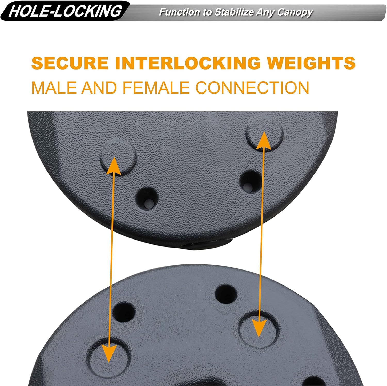Deluxe Canopy Weights with Lock, 4Pack (27LB) I6684