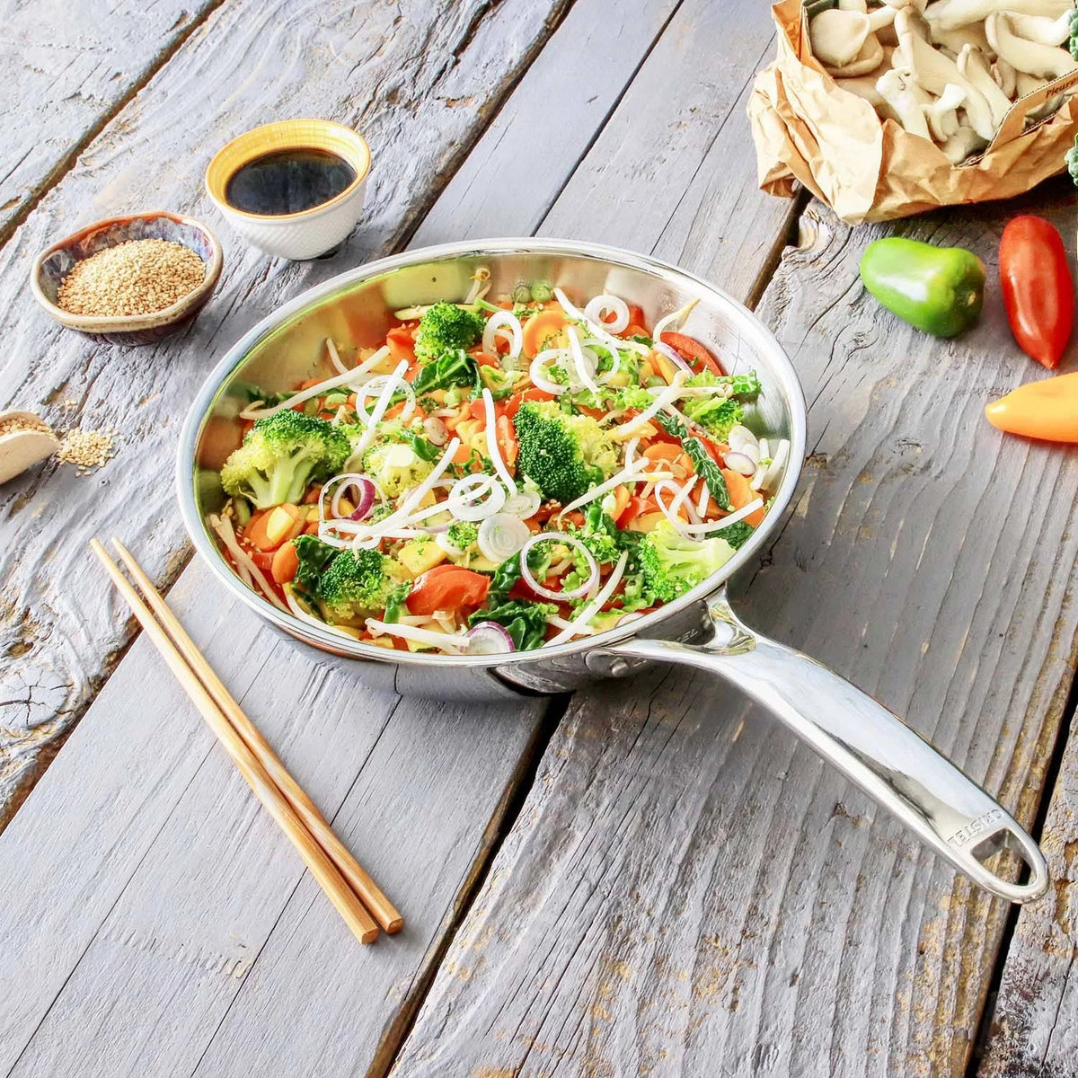 6.5-Inch Stainless Steel Frying Pan W208