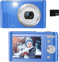 Light Blue 36MP Full HD 1080P Rechargeable Kids Camera with 32GB SD Card Z60115