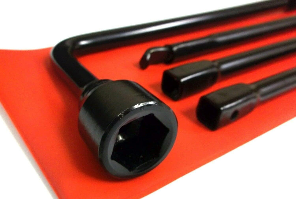 Spare Tire Wrench Replacement Tool with Red Protective Case Pack of 2 B74417