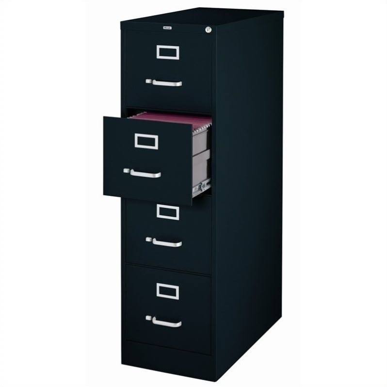 2 Piece File Cabinet and Mobile Dolly Set in Black H1830