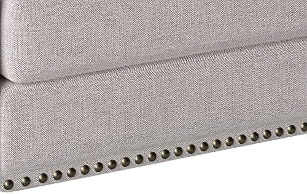 Blue Linen Tufted Recliner Single Sofa K4456