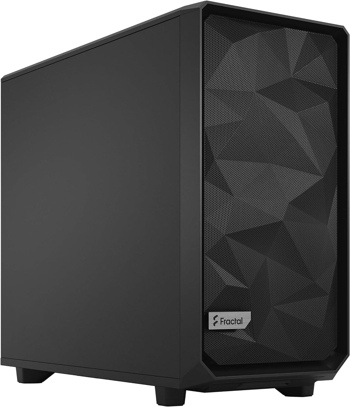 Black ATX Mid Tower Computer Case with Tempered Glass Window Q90879