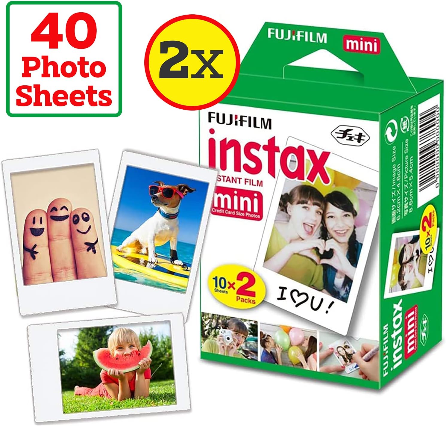 40 Photo Sheets Instax Mini Instant Film A17678