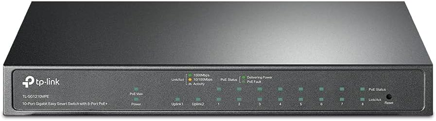5 Port Gigabit PoE Switch, 4 PoE+ Ports @65W, Desktop, Metal, Fanless, Pack of 2 K83495