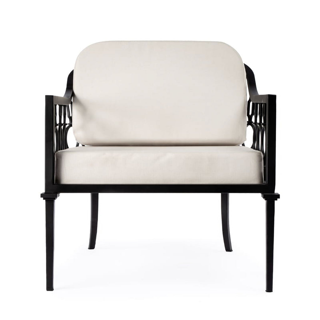 Black Outdoor Sofa and Lounge Chair 2-Piece Set B2508