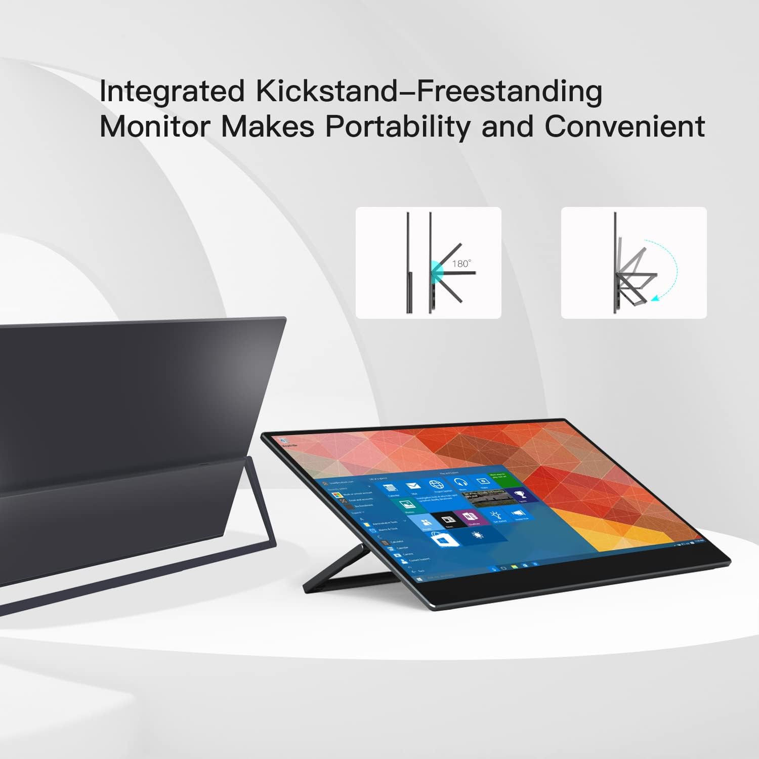 15.6" 1080P Touchscreen Portable Monitor with Kickstand O649992