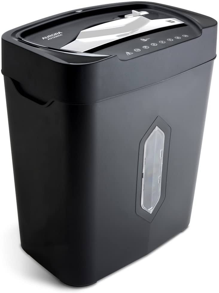 12-Sheet Crosscut Paper and Credit Card Shredder with 5.2-gallon Wastebasket I73383