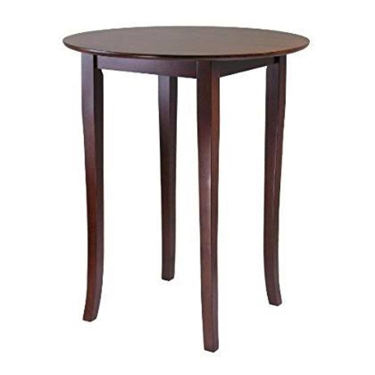 Antique Walnut Round High Pub Table F80223