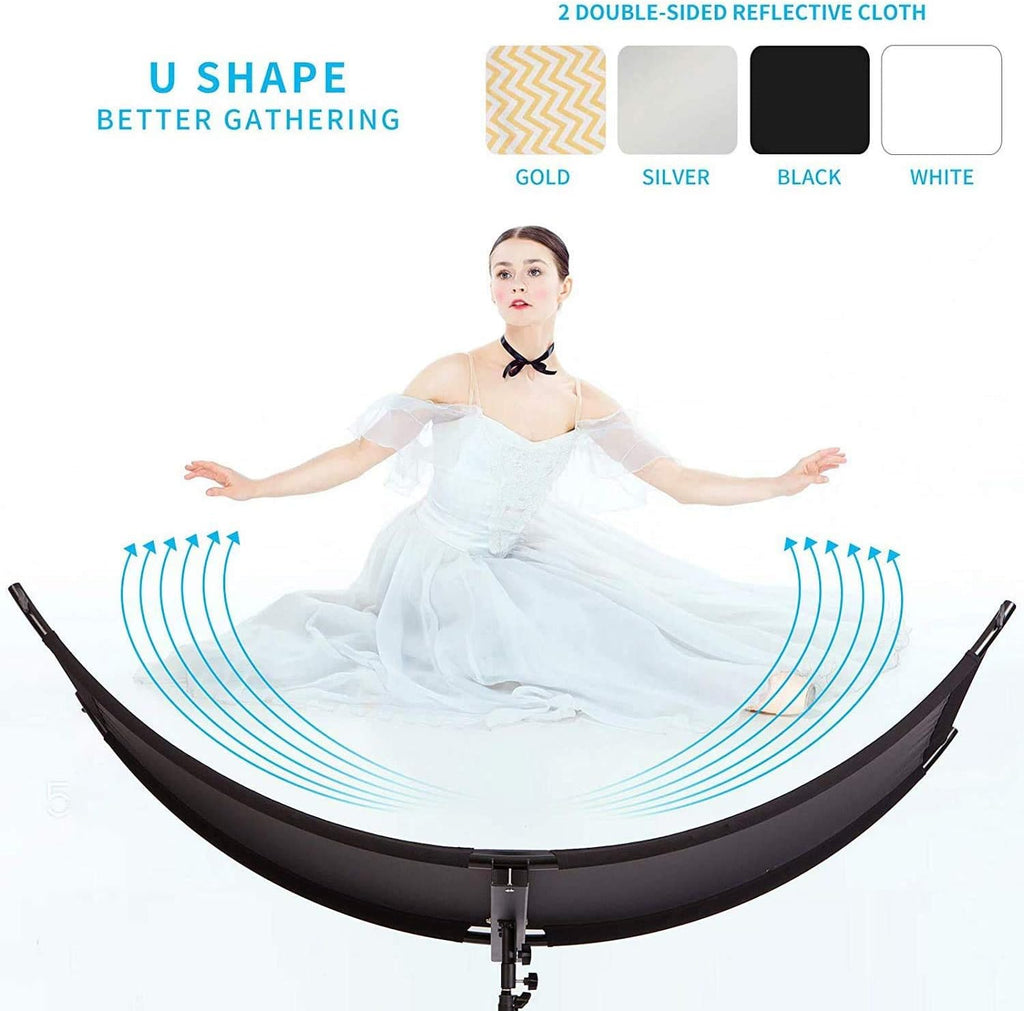 24x70 inches Photography Lighting Reflector with Carry Bag Y285716
