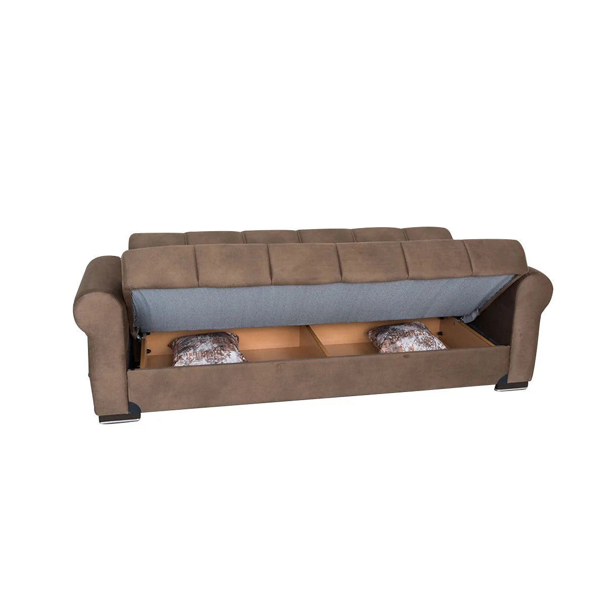 Light Brown Fabric Sofa Bed H8062