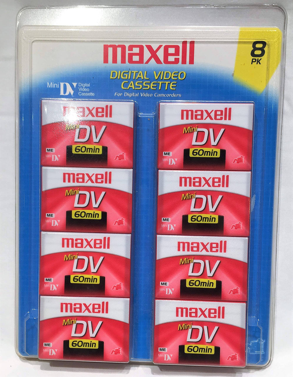 Mini DV 60min Digital Video Cassette 8 Pack O22596