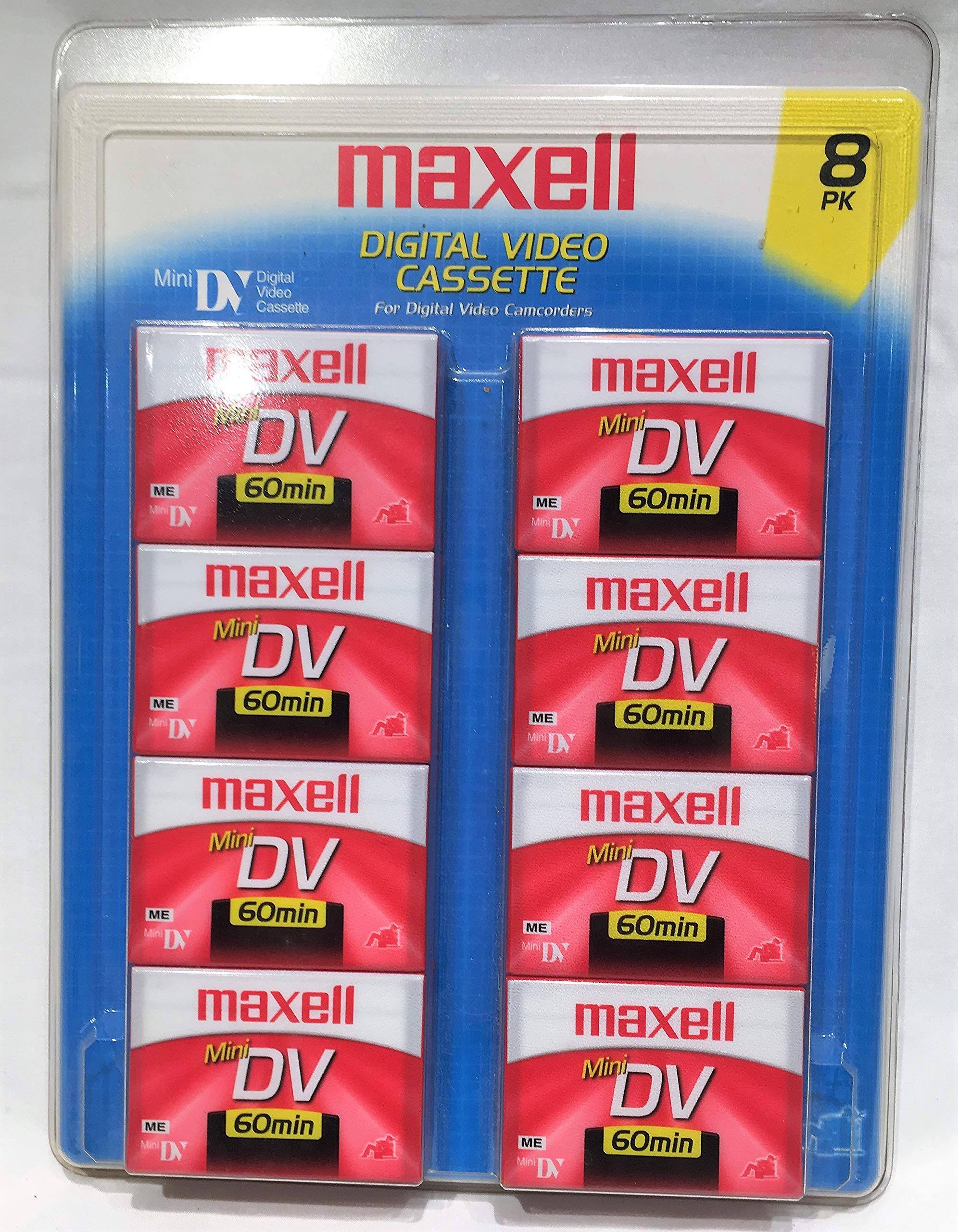 Mini DV 60min Digital Video Cassette 8 Pack O22596