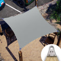 12' x 12' Grey Square Sun Shade Sail Canopy Z624