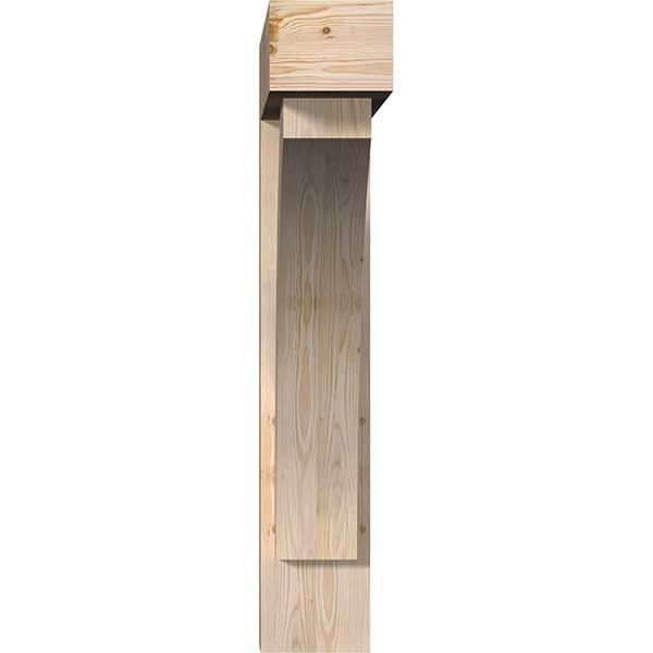 Douglas Fir Smooth Bracket with Offset Brace Q882