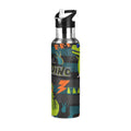 Insulated Thermos Vacuum Flask Water Bottle with Straw Lid N5264