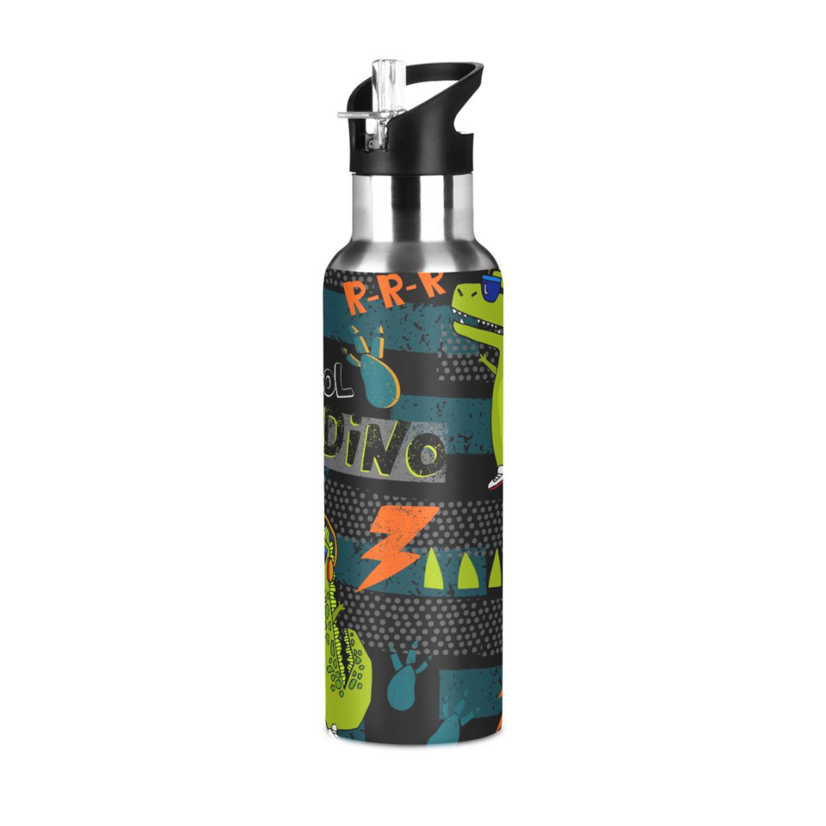 Insulated Thermos Vacuum Flask Water Bottle with Straw Lid N5264