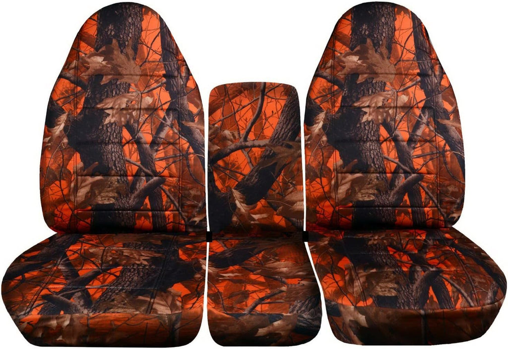 Camo Truck Seat Covers for 2002-2005 Dodge Ram Front 40/20/40 Split Bench with Center Console W4167