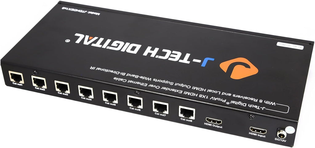 1X4 HDMI Extender Amplifier Splitter Over Ethernet Cable with Bi-Direction IR and EDID Functions X9052