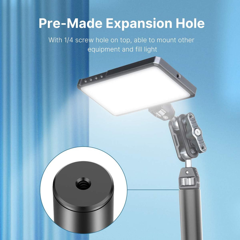 Camera Desk Mount Stand with Flexible Arm, Aluminum Articulated Arm with 360° Rotatable Ball Head W535634