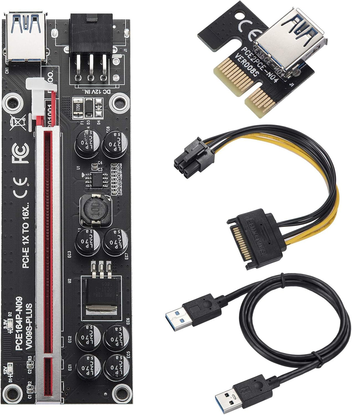 PCI-E 1X Adapter Card, 5 Pack USB 3.0 Interface F153