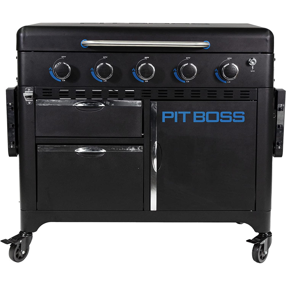 Portable 5-Burner Lift-Off Griddle with Cover R173