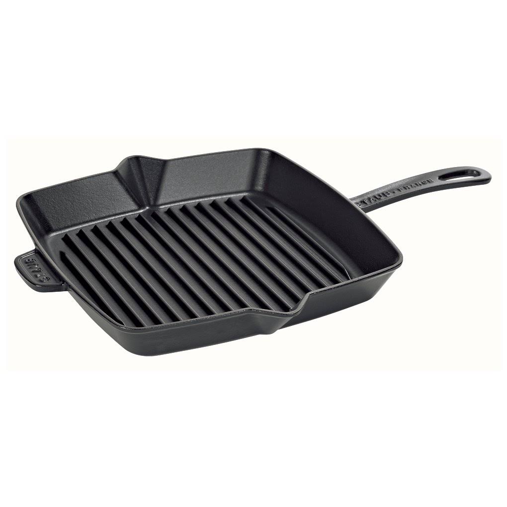 Cast Iron Square Grill Pan, 10-in, Grenadine F494140