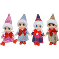 4 Pcs Christmas Elf Doll Toys D4788