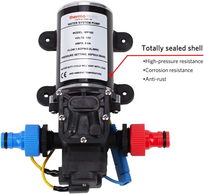 1.6GPM Diaphragm Water Pressure Booster Pump 12V DC W568273