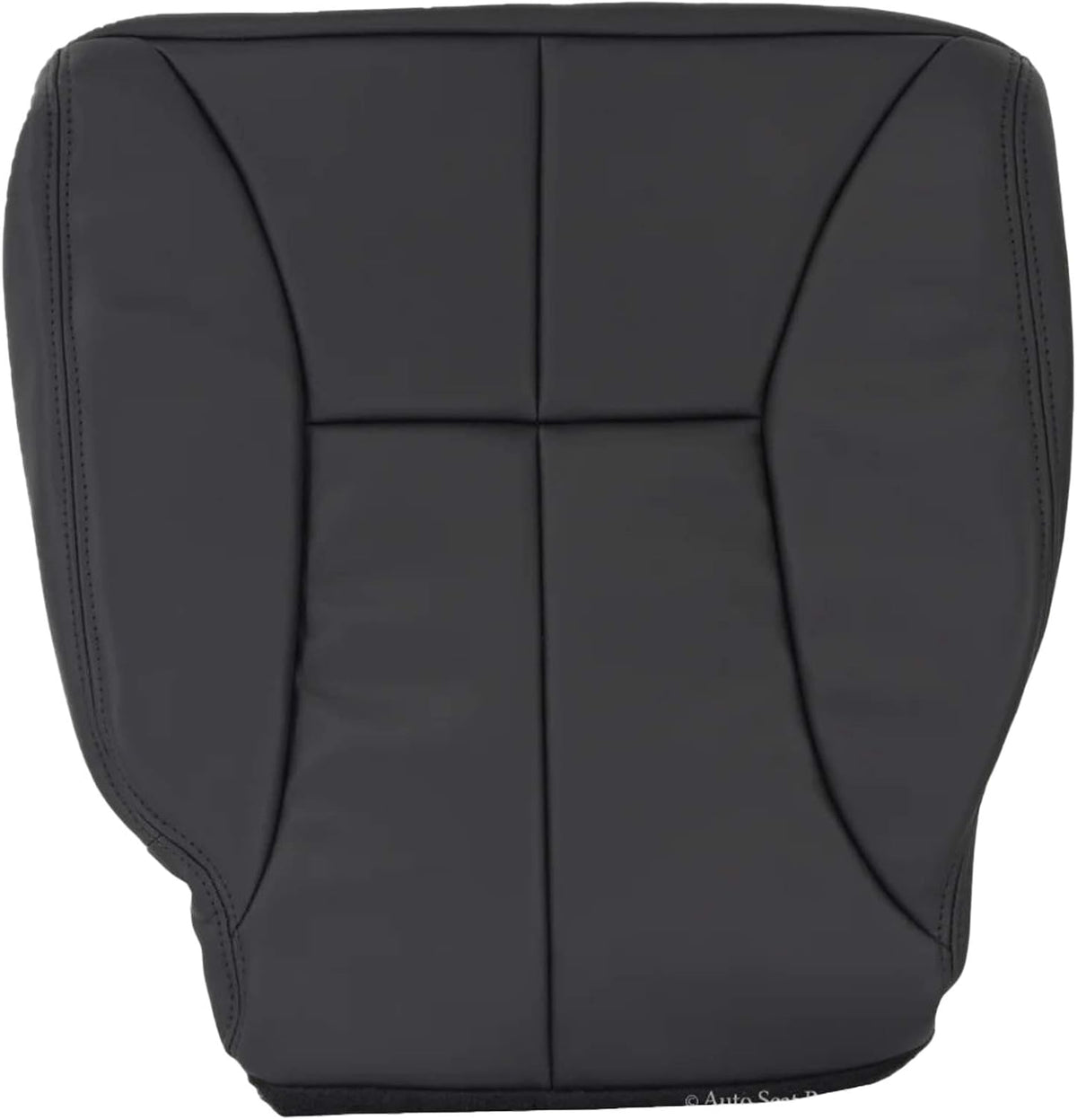 Synthetic Leather Seat Cover Replacement for Dodge Ram 1500 2500 3500 Laramie SLT Driver Bottom Agate Dark Gray W497