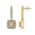 14K Yellow Gold Diamond Halo Stud Earrings E876383