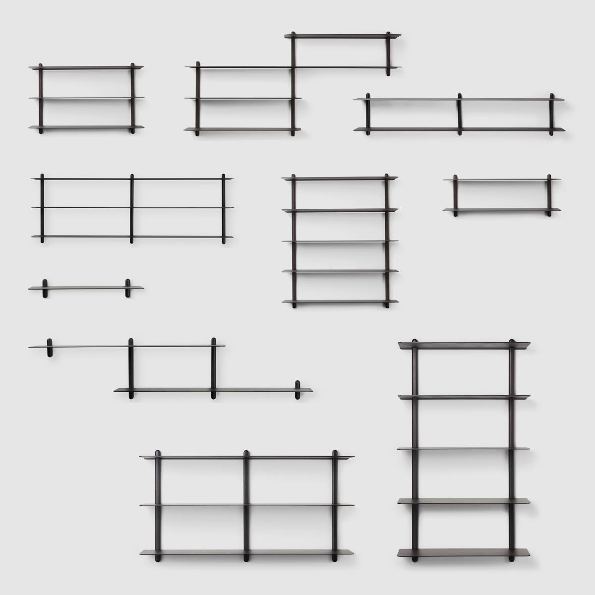 Black Wall Shelf N754