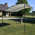 Cream White Steel Frame Garden Canopy Tent Sun Shelter 9.8ft x 8.2ft F692842