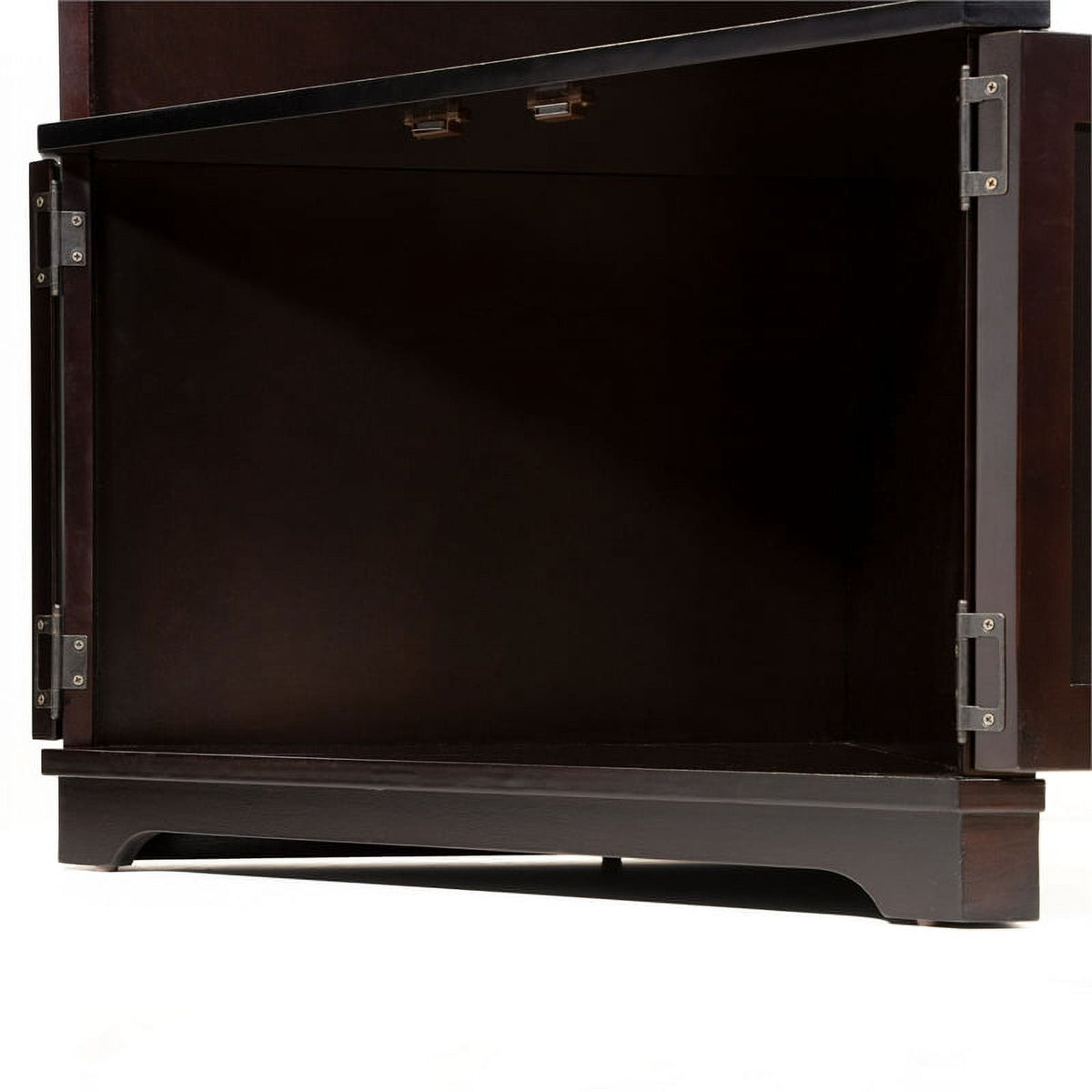 Espresso Wood Corner Bookshelf B232237