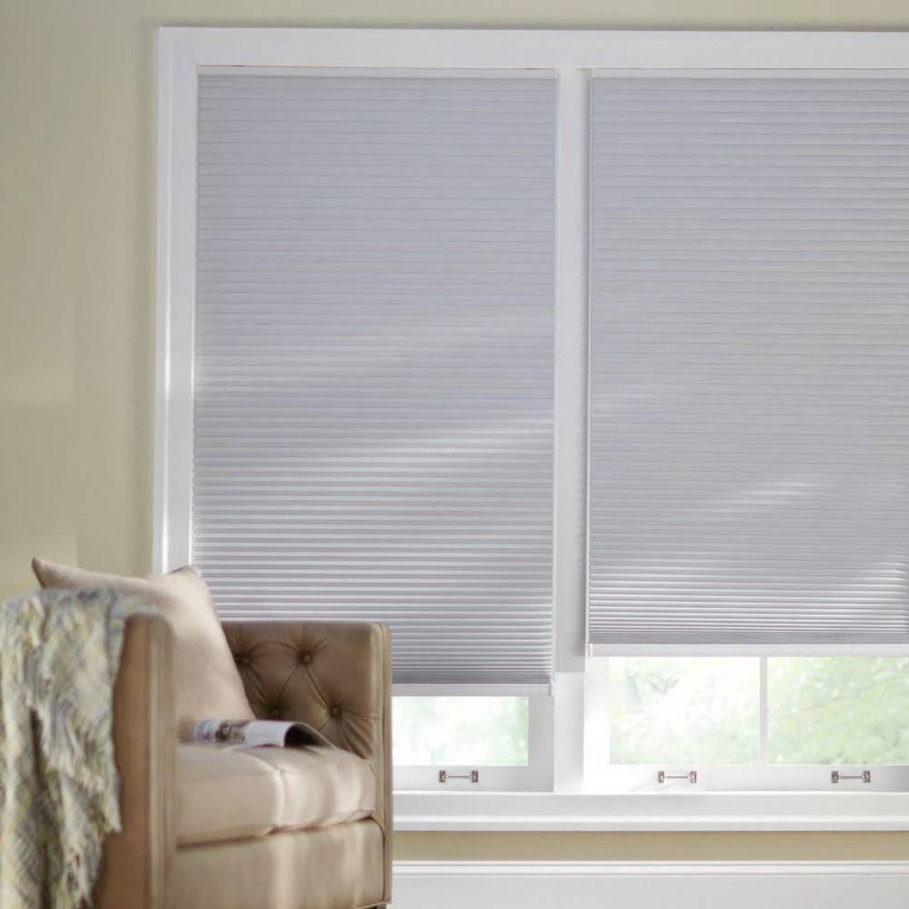 Shadow White Cordless Blackout Cellular Shade 69 in. W x 72 in. L D4578