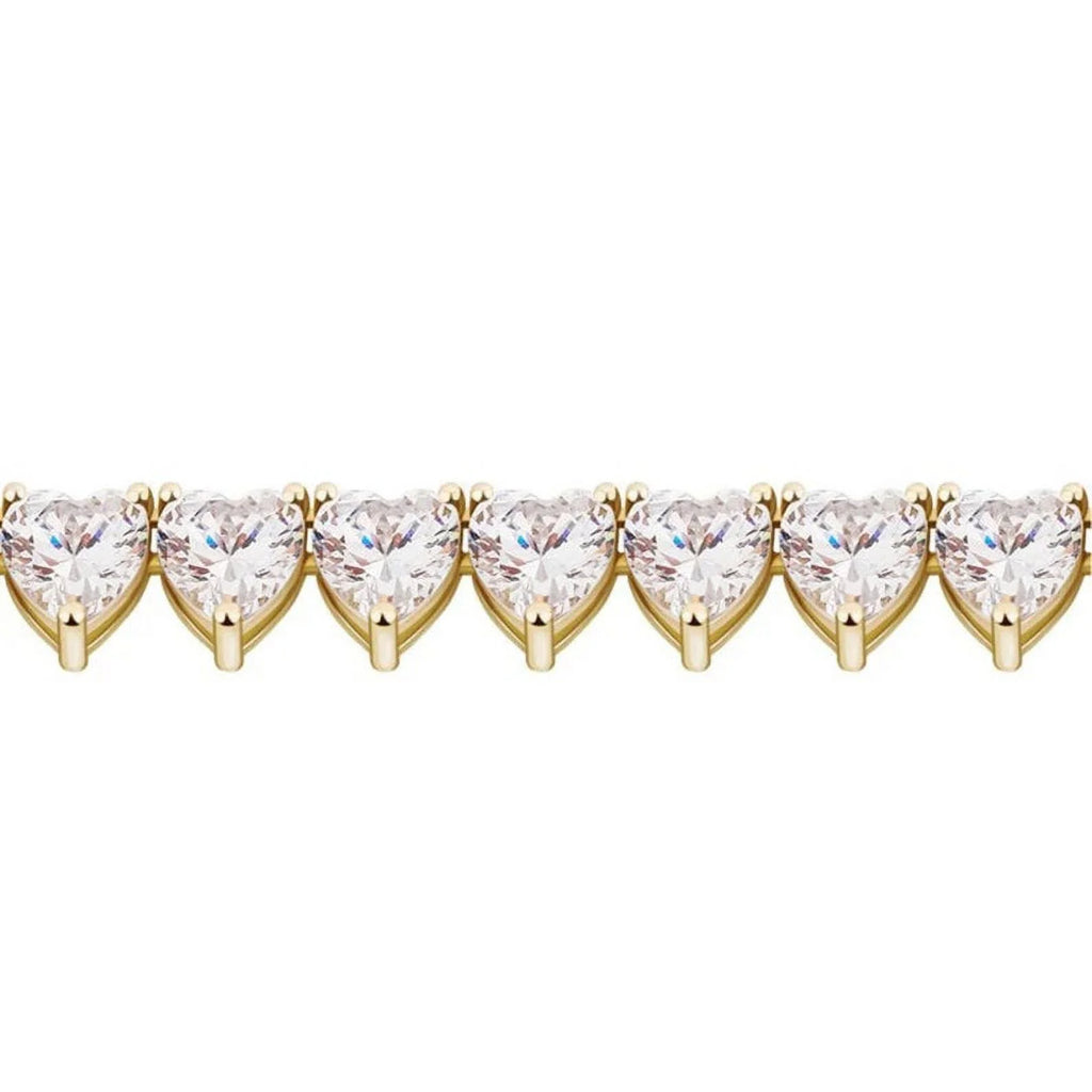 14K Yellow Gold Tennis Necklace V39984