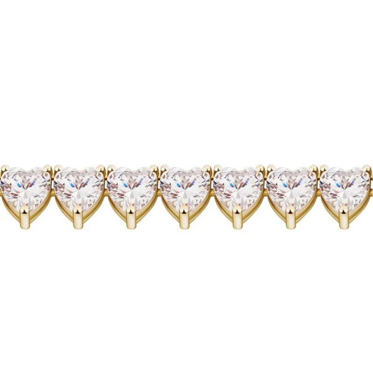 14K Yellow Gold Tennis Necklace V39984