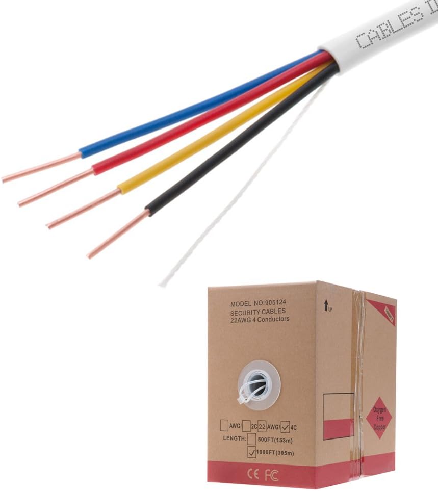22/2 Oxygen Free Pure Copper Stranded Cable Fire/Security Alarm Wire E152