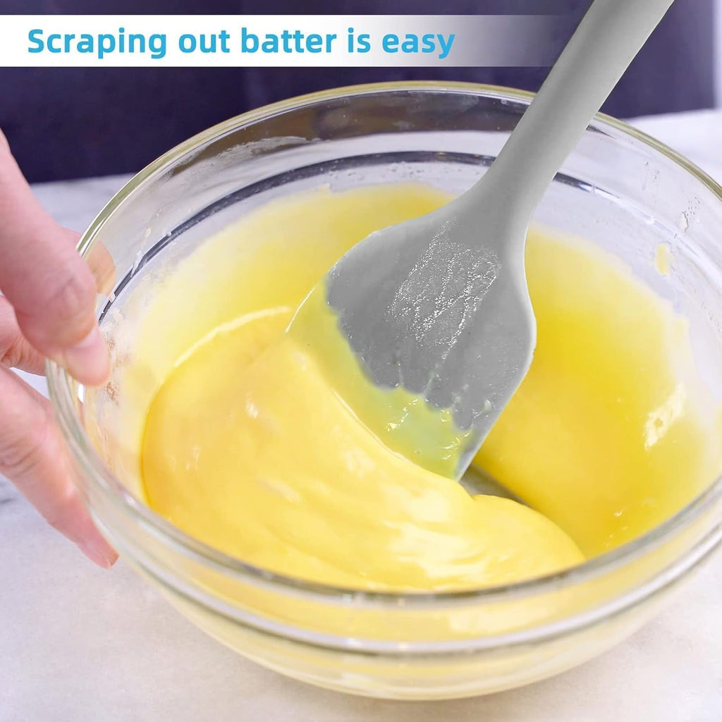 Stainless Steel Electric Milk Frother with Silicone Spatula, Pack of 2 W96672