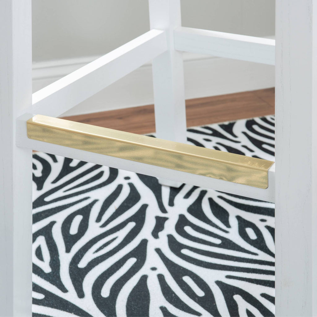 White Leola Barstools Set of 2 Q74098