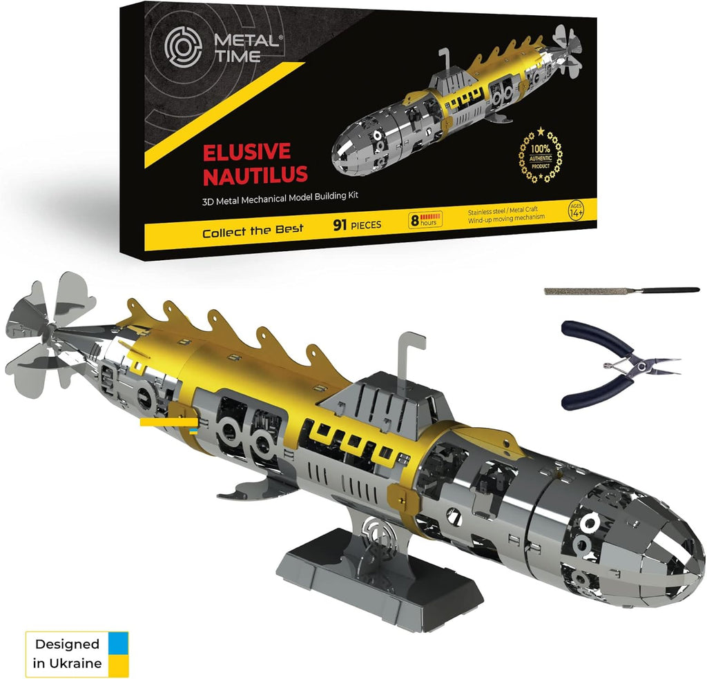 91 Pieces Stainless Steel 3D Mechanical Model Building Kit A91629
