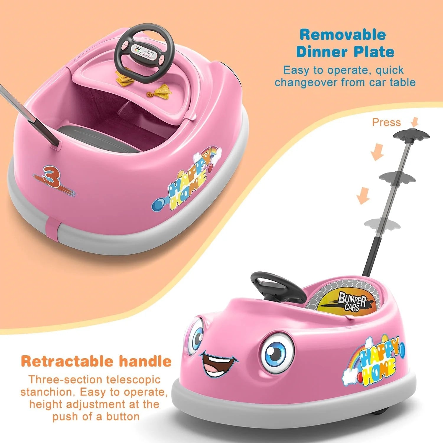 Blue 12V Electric Bumper Car for Kids G601