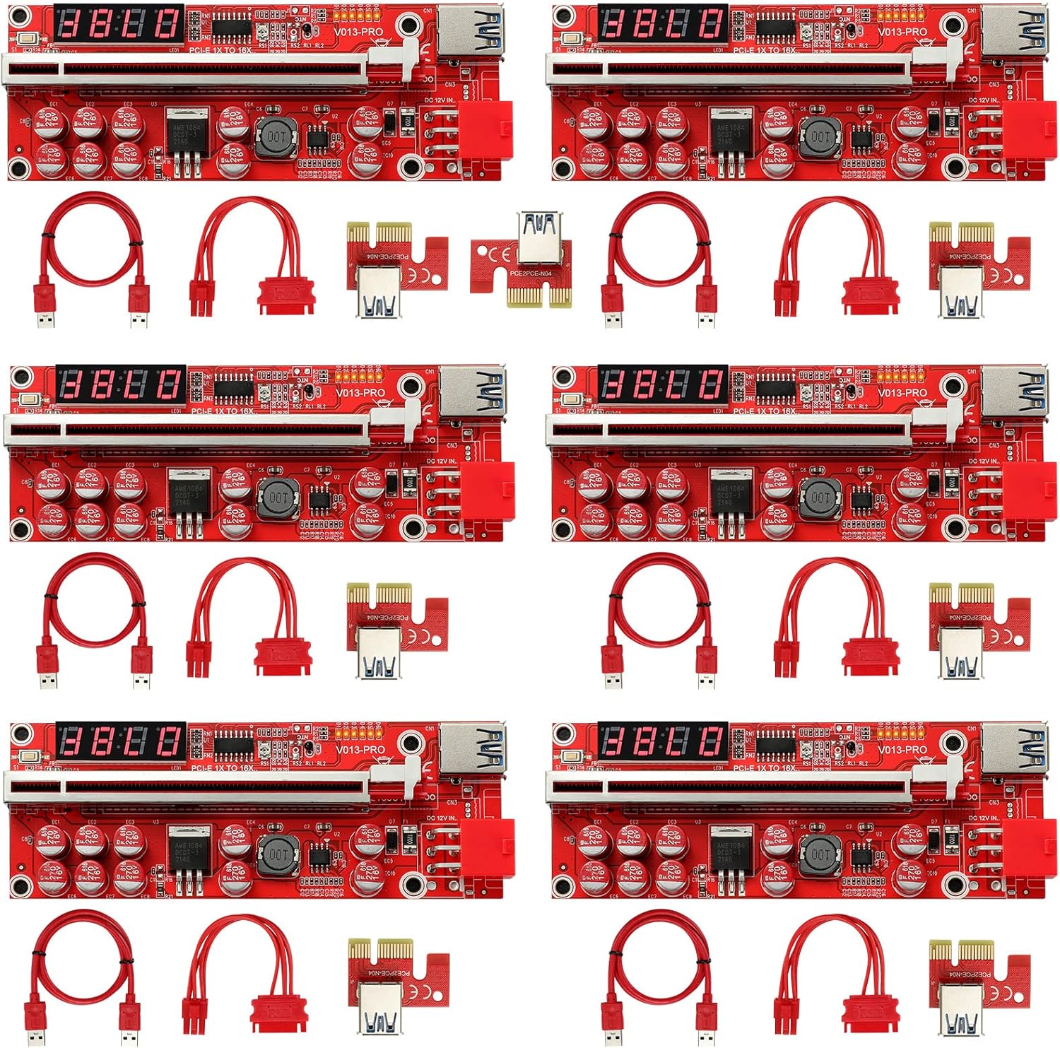 PCI-E 1X Adapter Card, 5 Pack USB 3.0 Interface F153