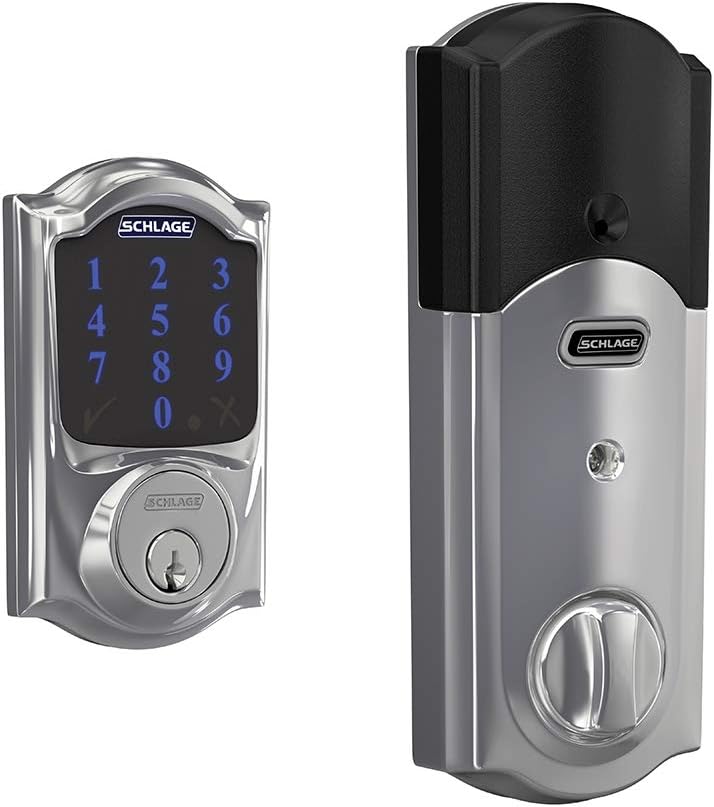 Bright Brass Smart Deadbolt With Alarm L555265
