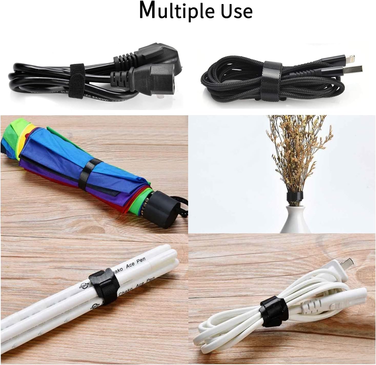 Cord Management Kit 76pcs Cable Ties and Holders K64851