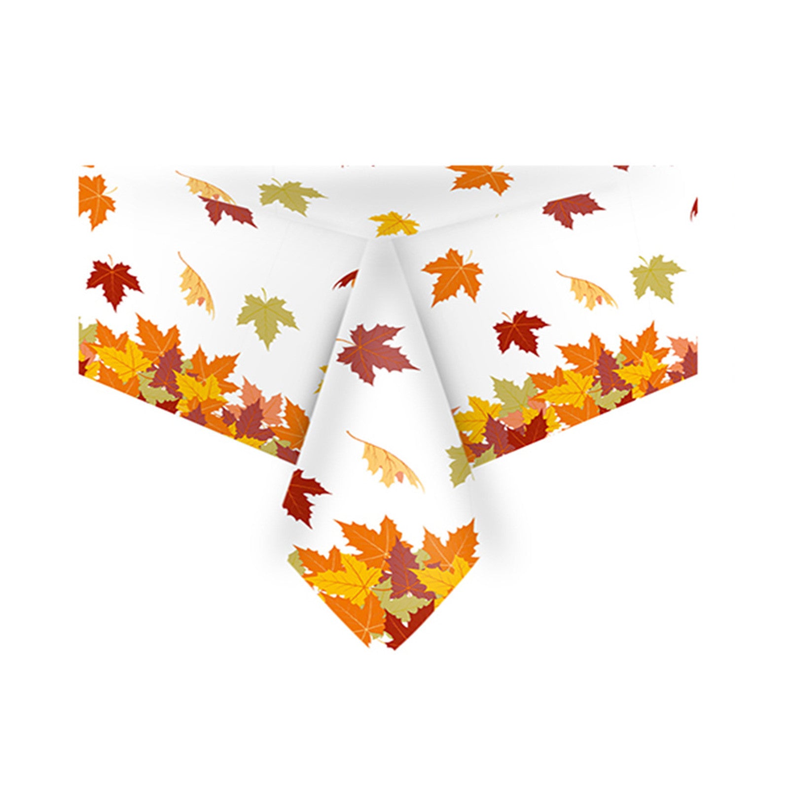 4.5x 9 FT Plastic Fall Leaf Tablecloth K213