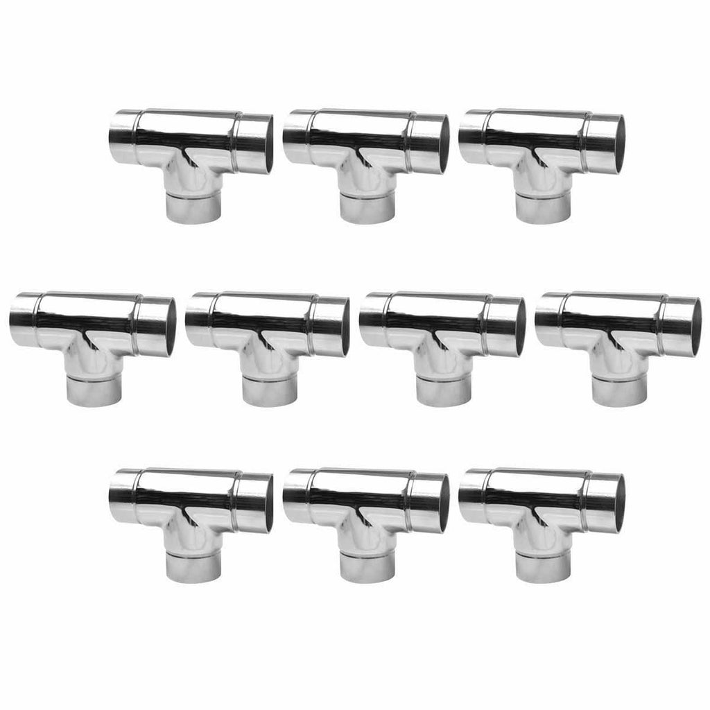 10 1.5x22 Tee Handrail Fitting Stainless Connector O1577