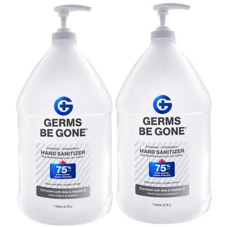 Hand Sanitizer Gel with Aloe & Vitamin E (1 Gallon, 2 Pack) W1811